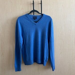 Club Room Men's Azure V-Neck Cashmere Sweater